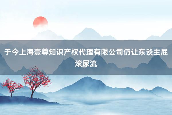 于今上海壹尊知识产权代理有限公司仍让东谈主屁滚尿流